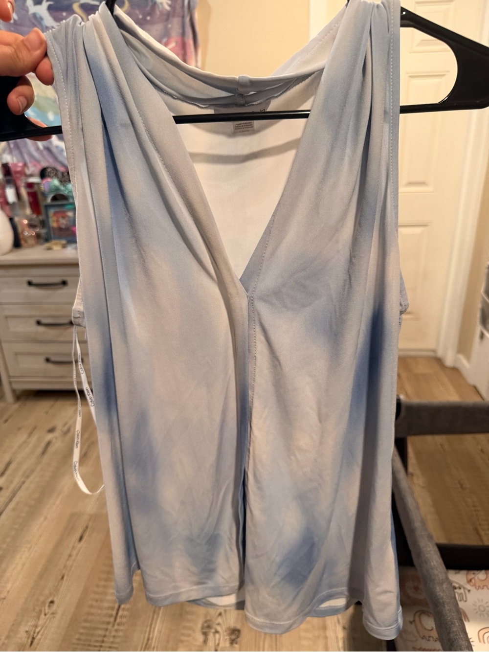 Calvin Klein Light Blue Sleeveless V-Neck Tank Top